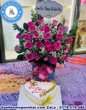 Combo Bánh Kem Và Hoa Tươi 53